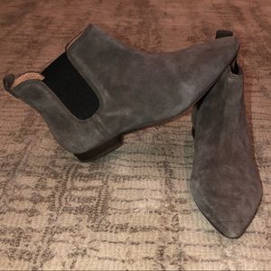 Genuine Leather Suede Booties
